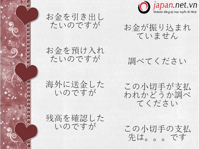Học ngay 30 mẫu câu giao tiếp khi làm việc tại các ngân hàng Nhật Bản