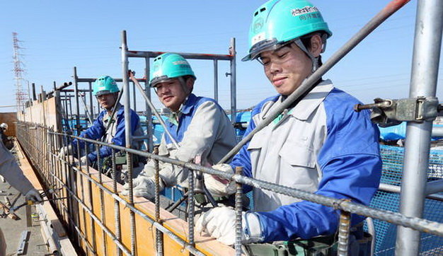 Tuyển 33 nam làm xây dựng tại Chiba lương 160.000 yên/tháng