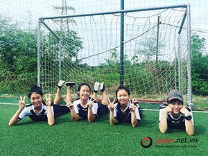 Chúng tôi tổ chức giải bóng đá cho các học viên tại trung tâm đaò tạo Nam An Khánh