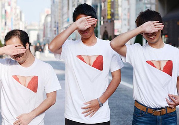 trào lưu mặc áo ngực của giới trẻ Nhật Bản