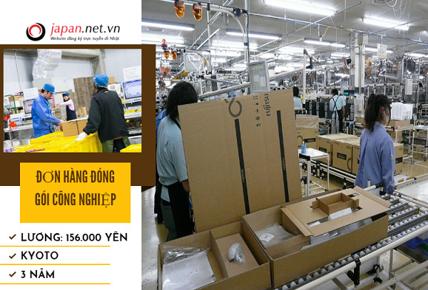 Đơn hàng đóng gói công nghiệp cần tuyển 12 nam làm việc tại Kyoto