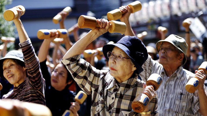 Nhật Bản đối mặt dân số già hóa ở mức báo động