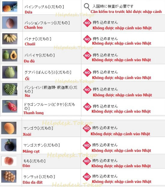 Checklist những đồ cấm mang theo khi nhập cảnh Nhật Bản