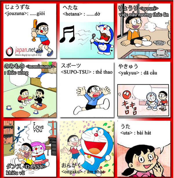 Học từ vựng tiếng Nhật bằng hình ảnh thật hiệu quả