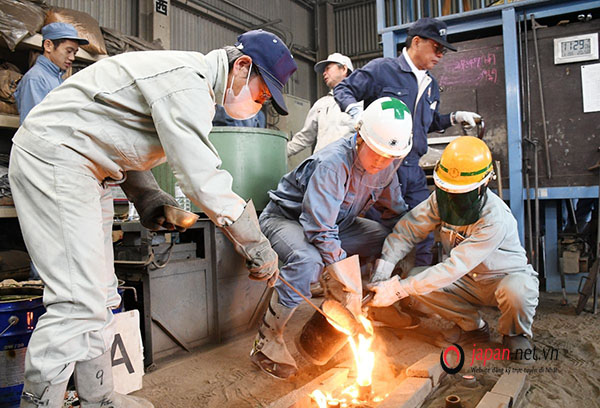 HOT: Tuyển 9 Nam XKLĐ đơn hàng đúc sắt tại Miyagi phí cực thấp