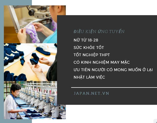 ĐƠN HIẾM Tuyển 12 nữ đơn hàng sản xuất tất tại Osaka lương trên 16 man