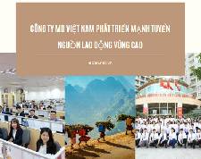 Công ty MD Việt Nam phát triển mạnh tuyển nguồn lao động vùng cao